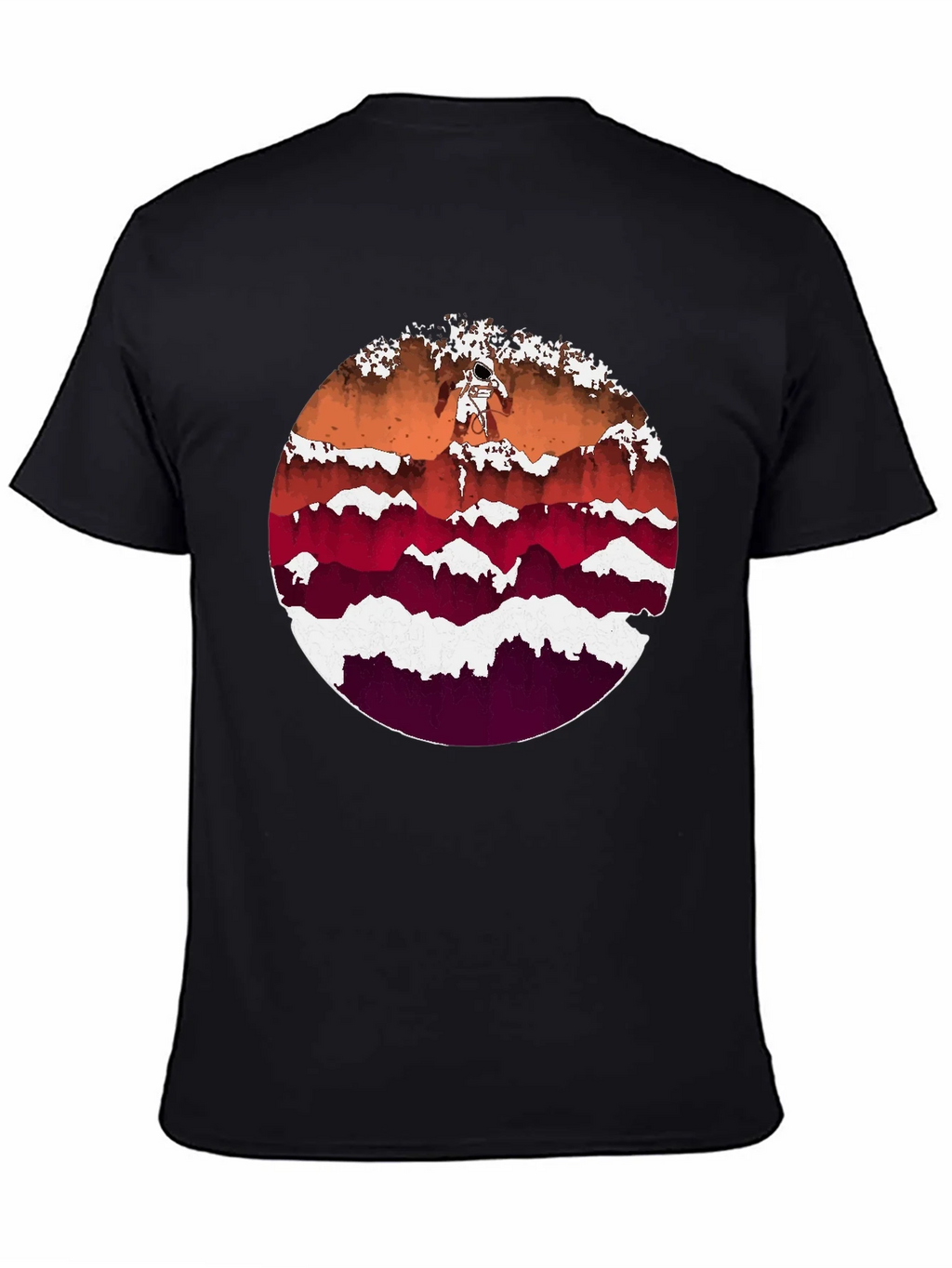 Astronaut Mountainscape Graphic Tee - Black product image 7