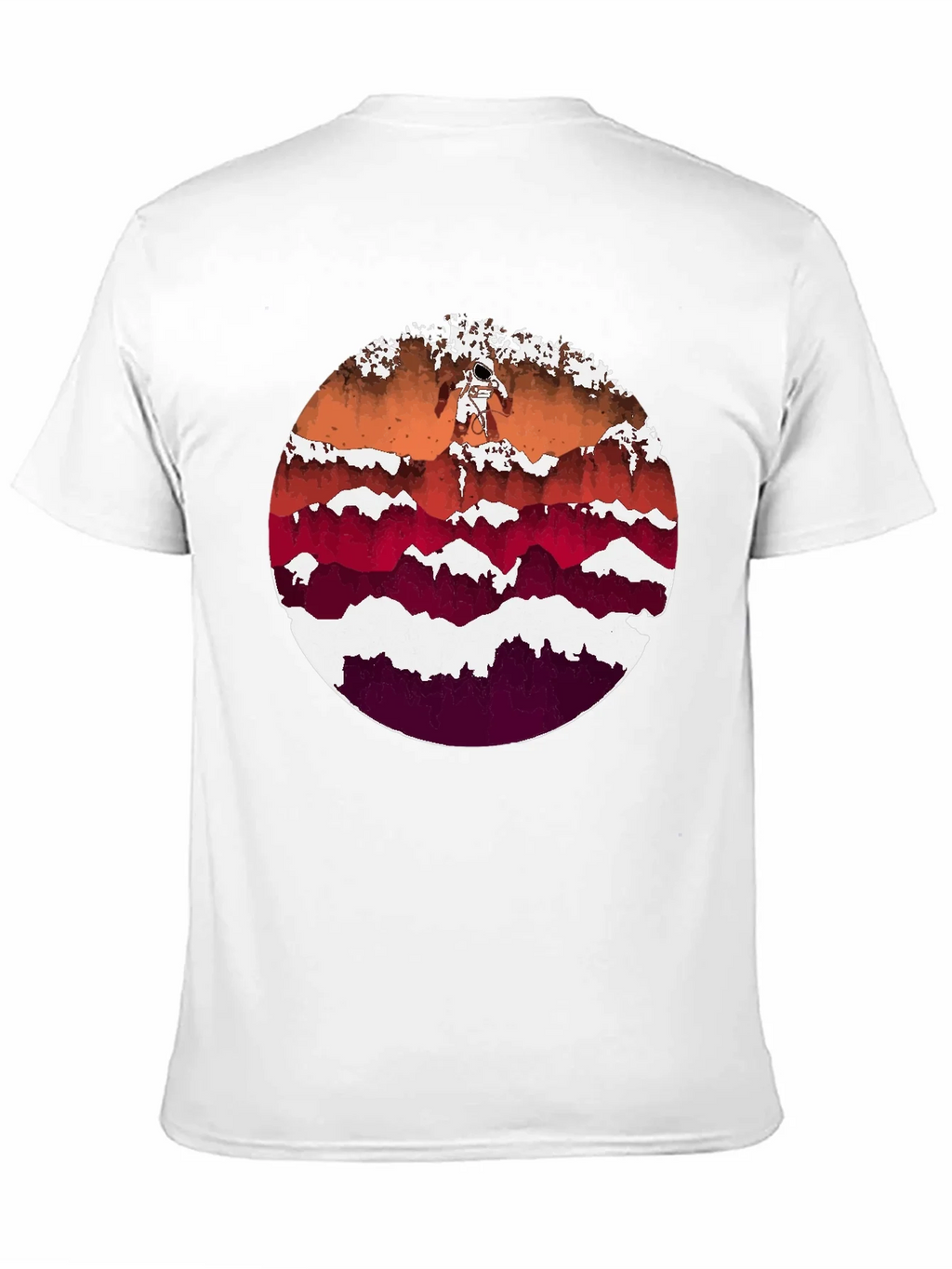Astronaut Mountainscape Graphic Tee - Black product image 2