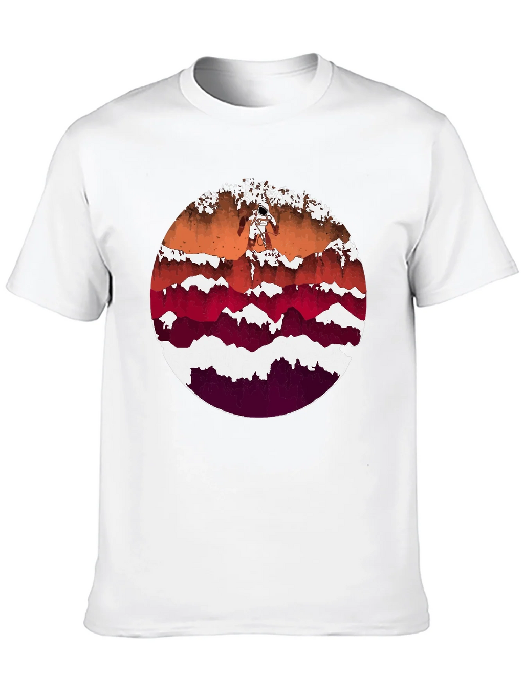 Astronaut Mountainscape Graphic Tee - Black product image 12