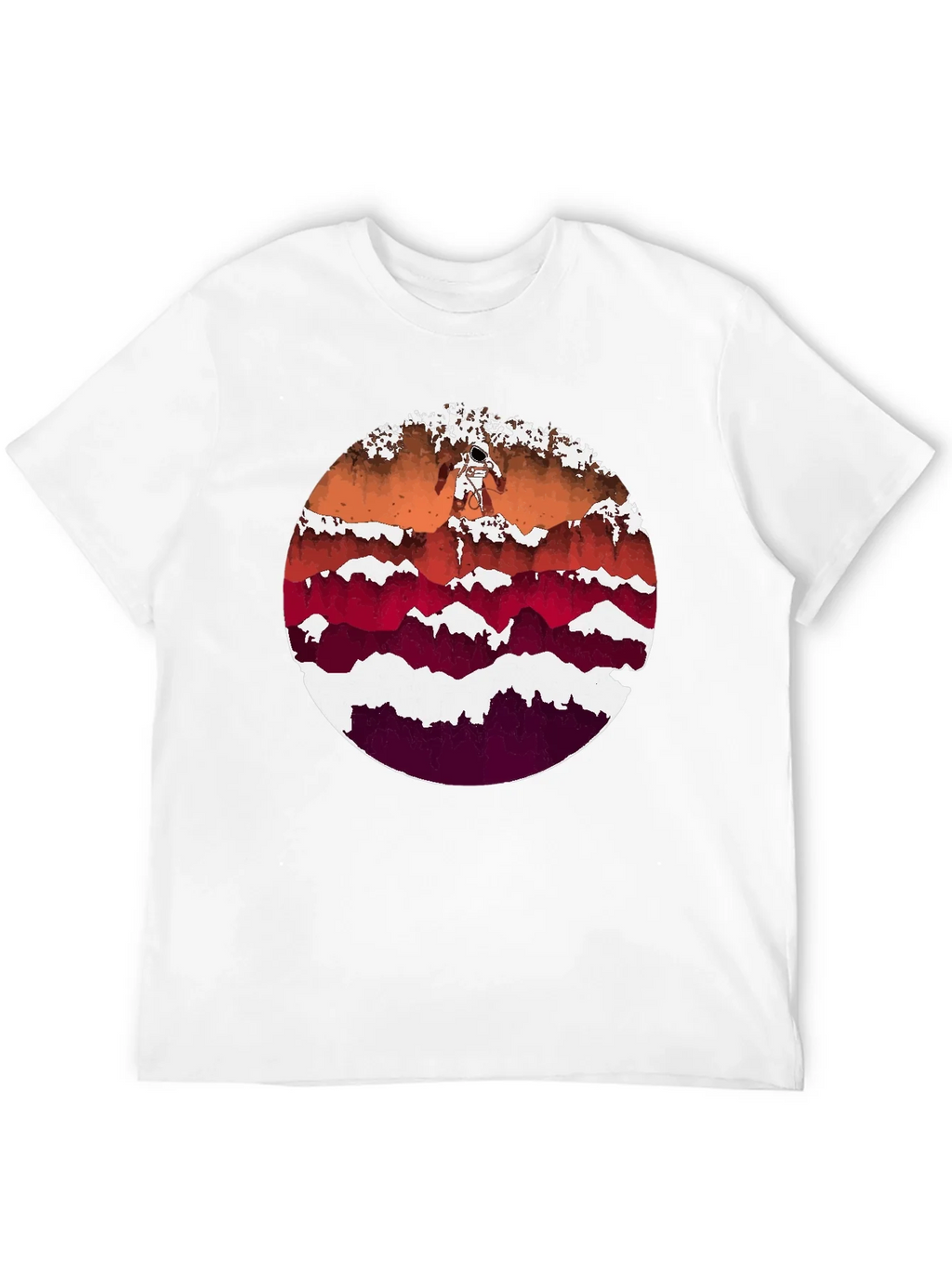 Astronaut Mountainscape Graphic Tee - Black product image 3