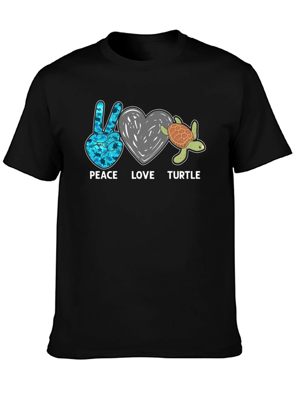 Peace Love Turtle Graphic T-Shirt product image 6