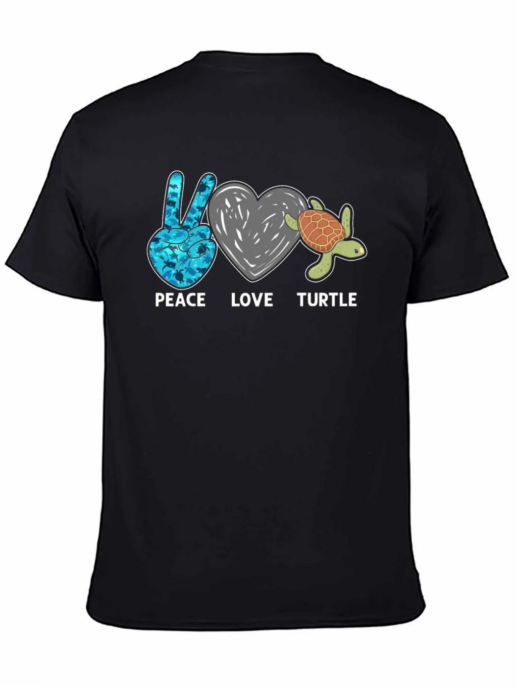 Peace Love Turtle Graphic T-Shirt product image 7
