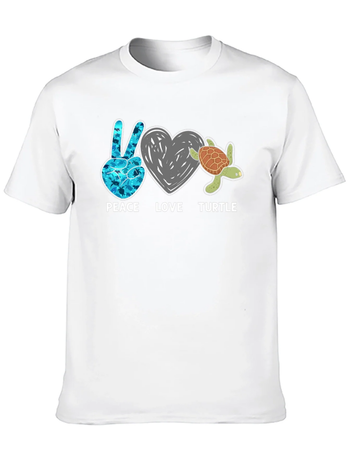 Peace Love Turtle Graphic T-Shirt product image 12