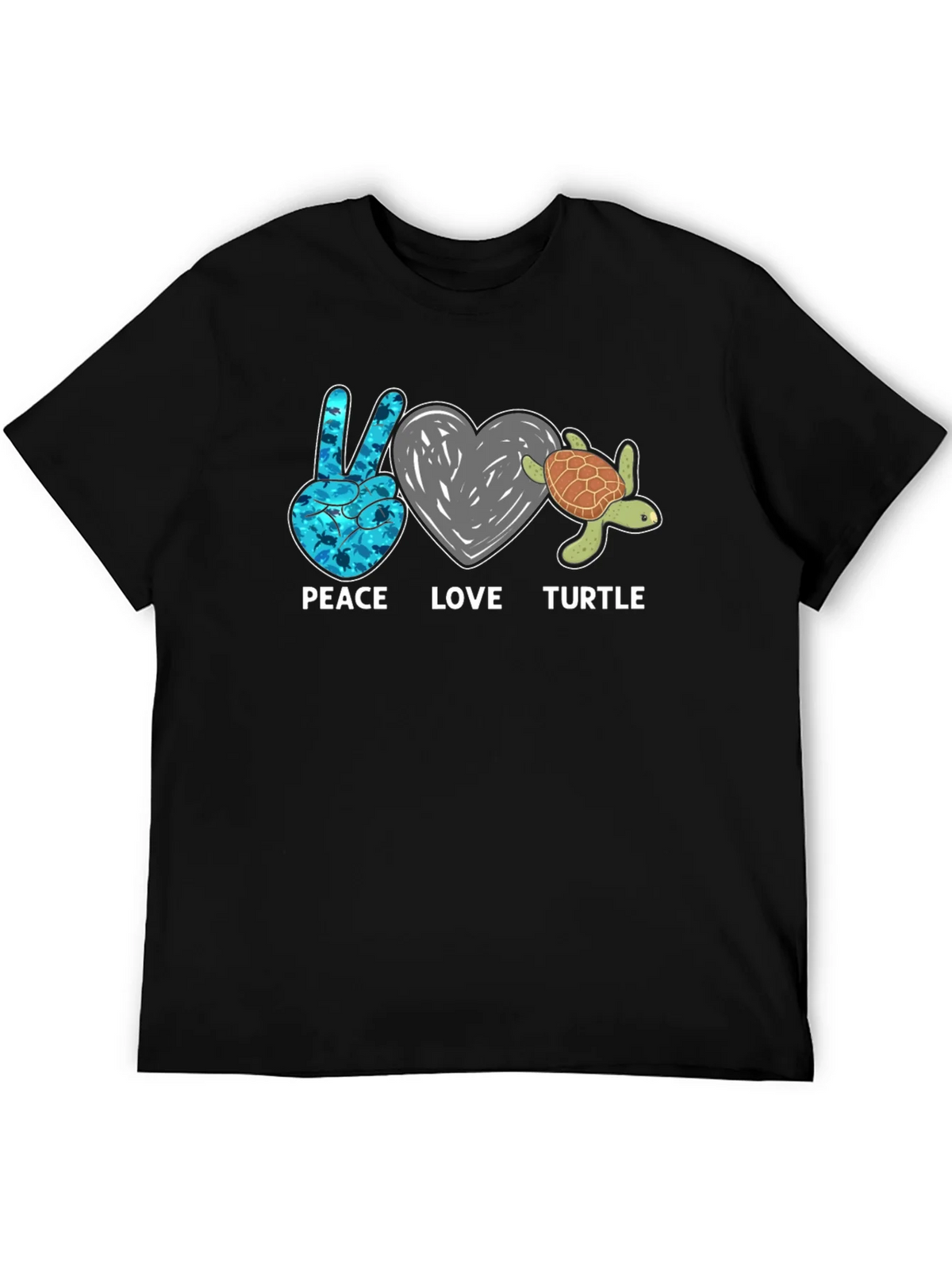 Peace Love Turtle Graphic T-Shirt product image 8