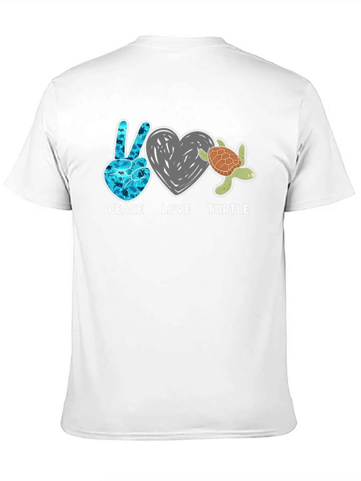 Peace Love Turtle Graphic T-Shirt product image 2