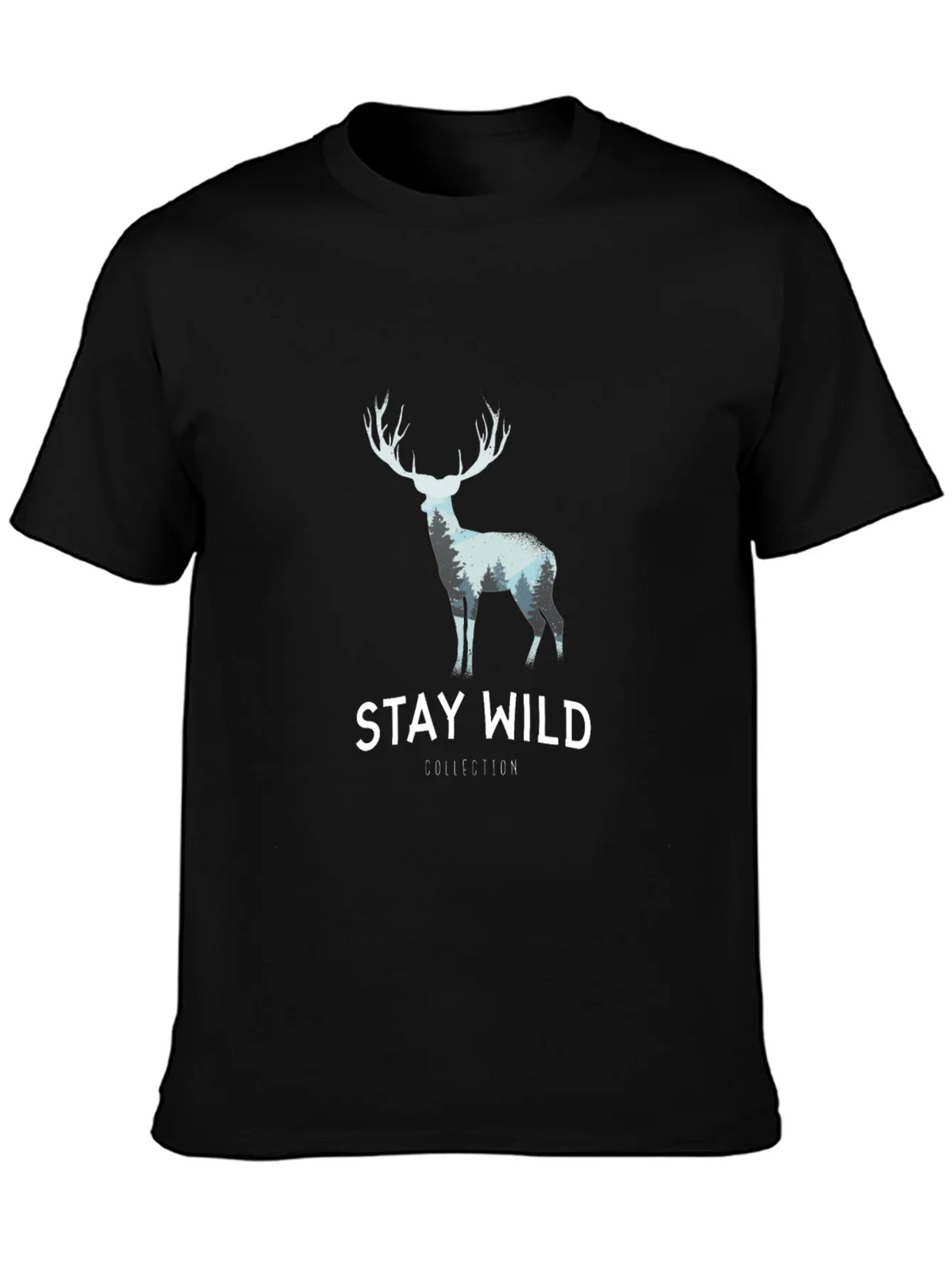 Stay Wild Graphic Tee - Deer Antler Design product image 6