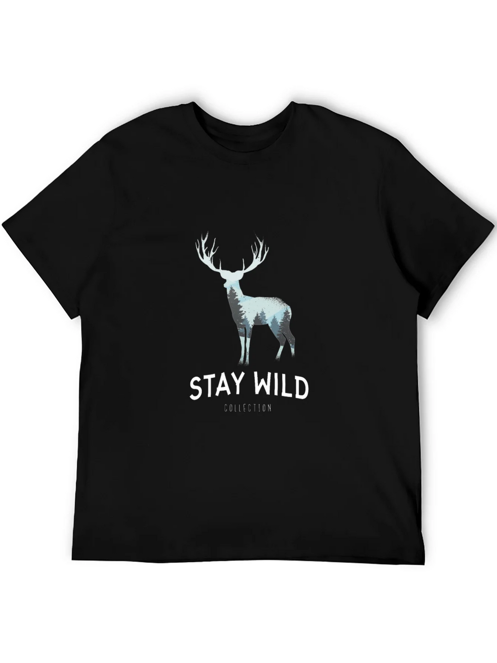 Stay Wild Graphic Tee - Deer Antler Design product image 8