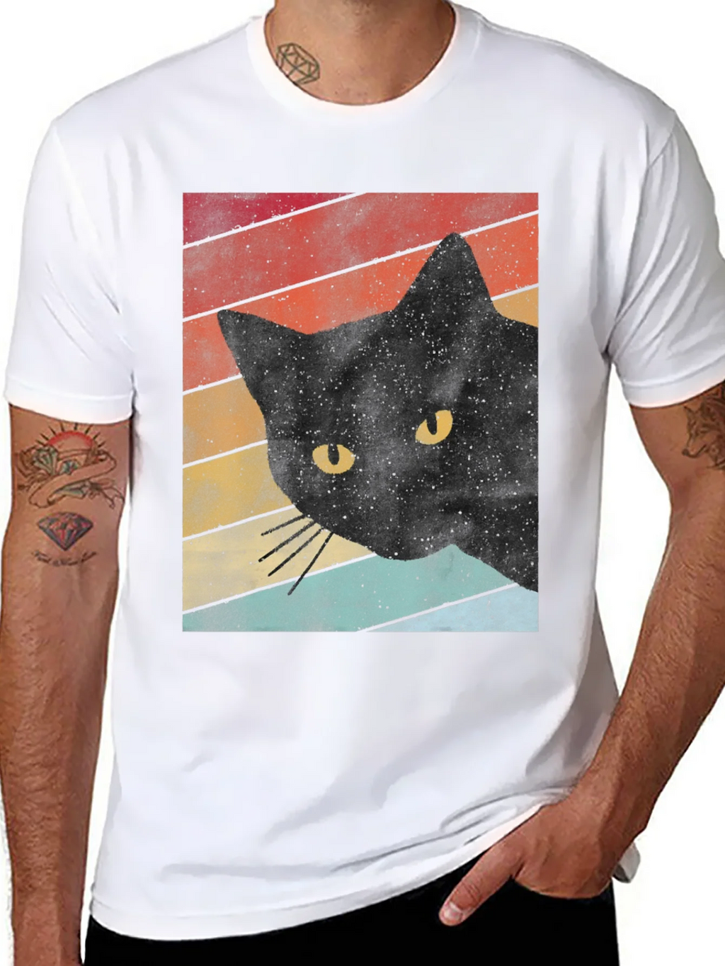 Retro Black Cat T-Shirt product image 10
