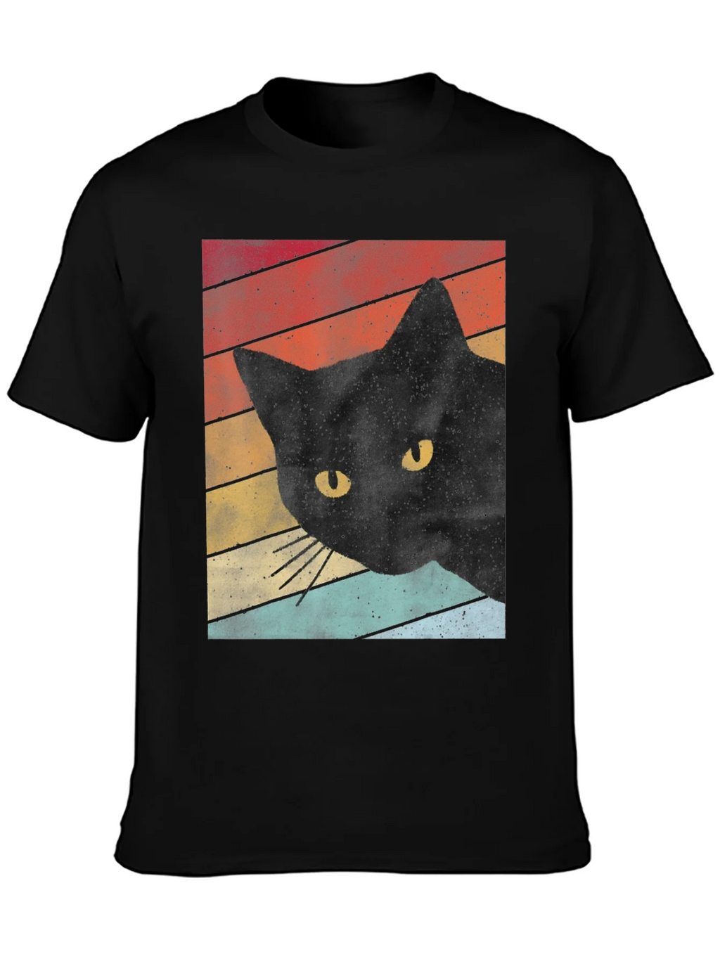 Retro Black Cat T-Shirt product image 6