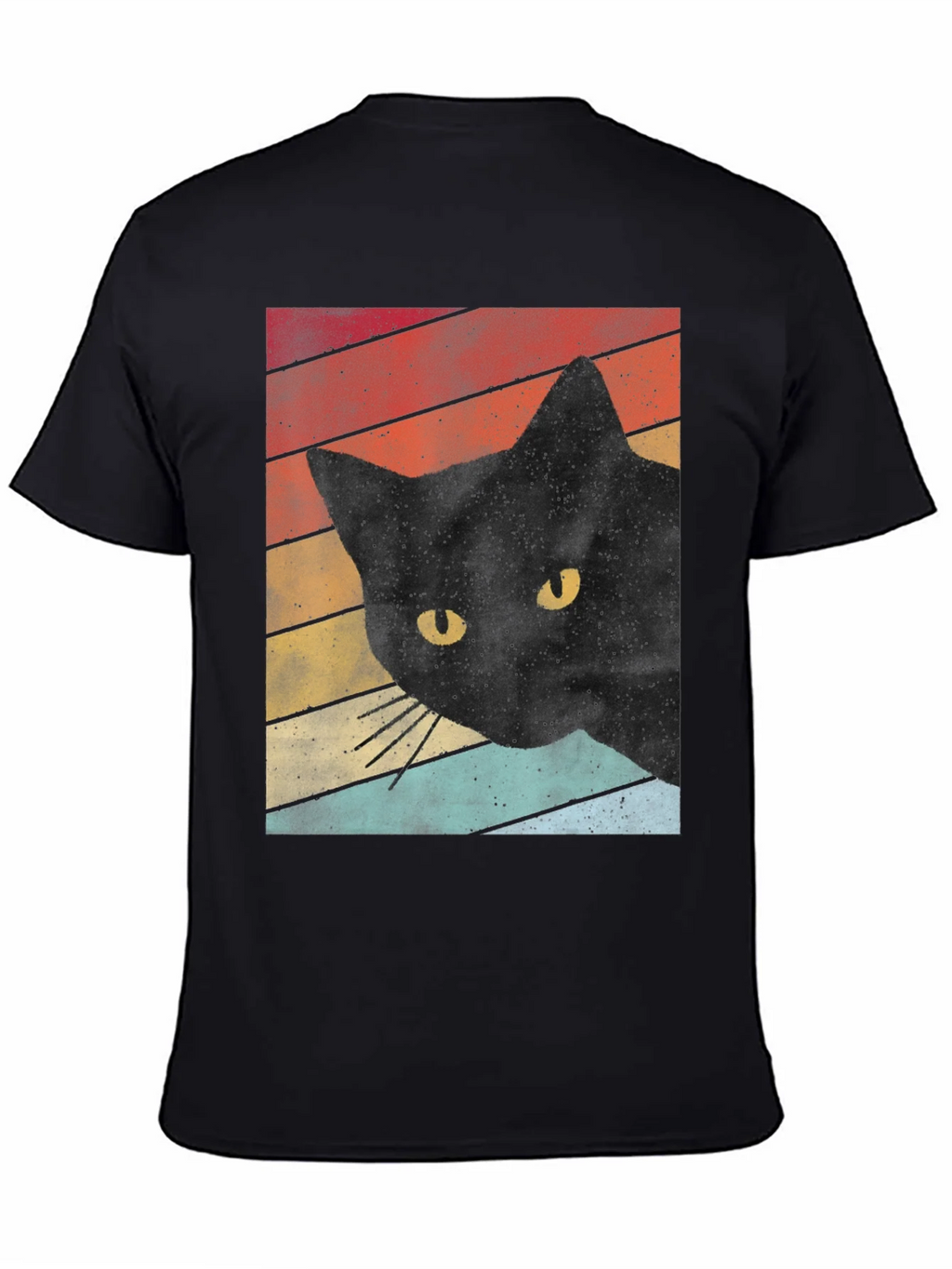 Retro Black Cat T-Shirt product image 7