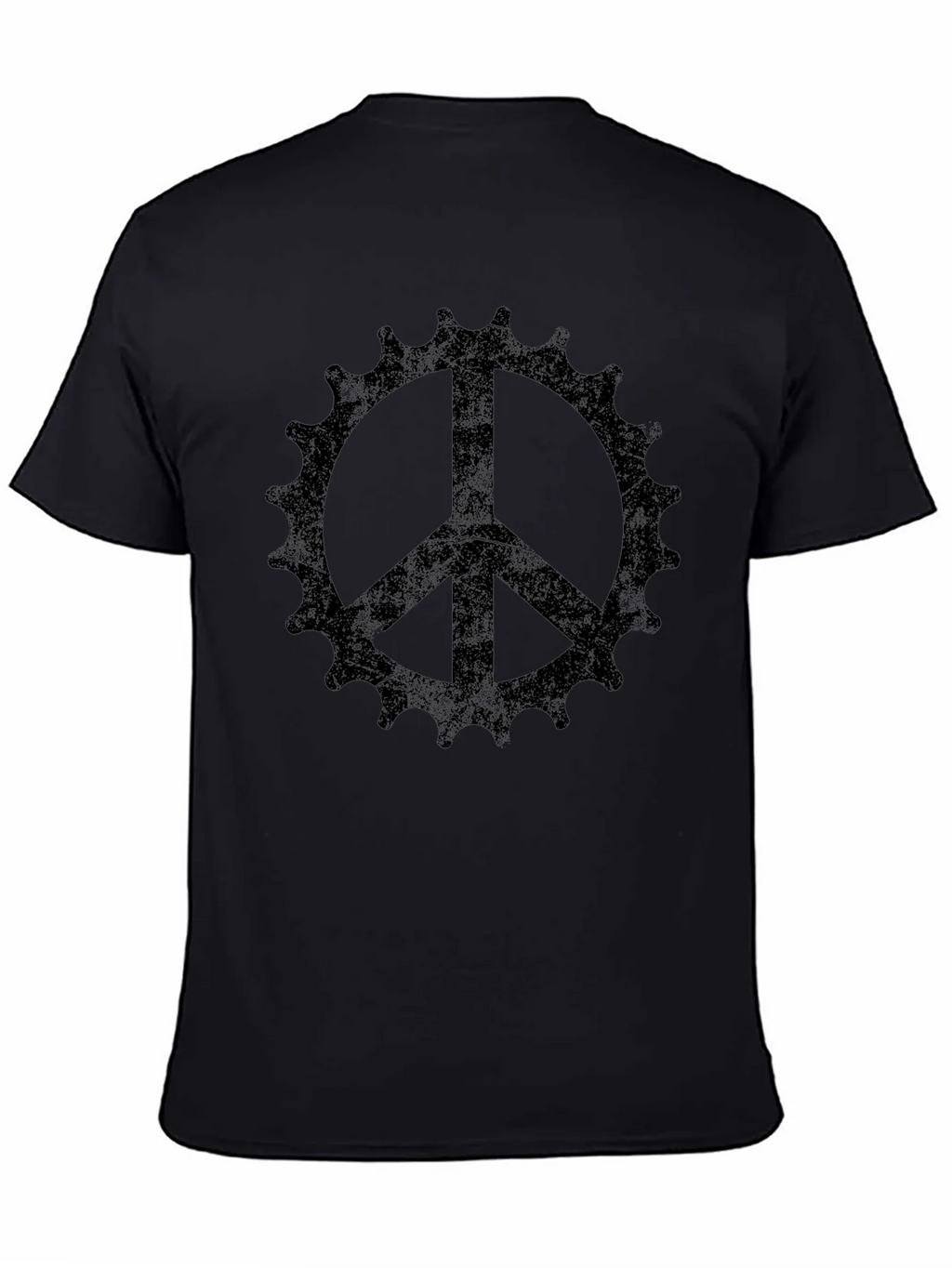 Peace Sign Bicycle Sprocket Graphic Tee product image 7