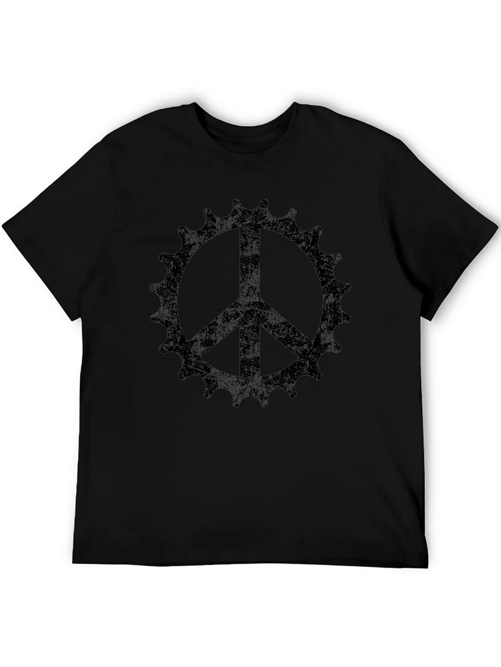Peace Sign Bicycle Sprocket Graphic Tee product image 8
