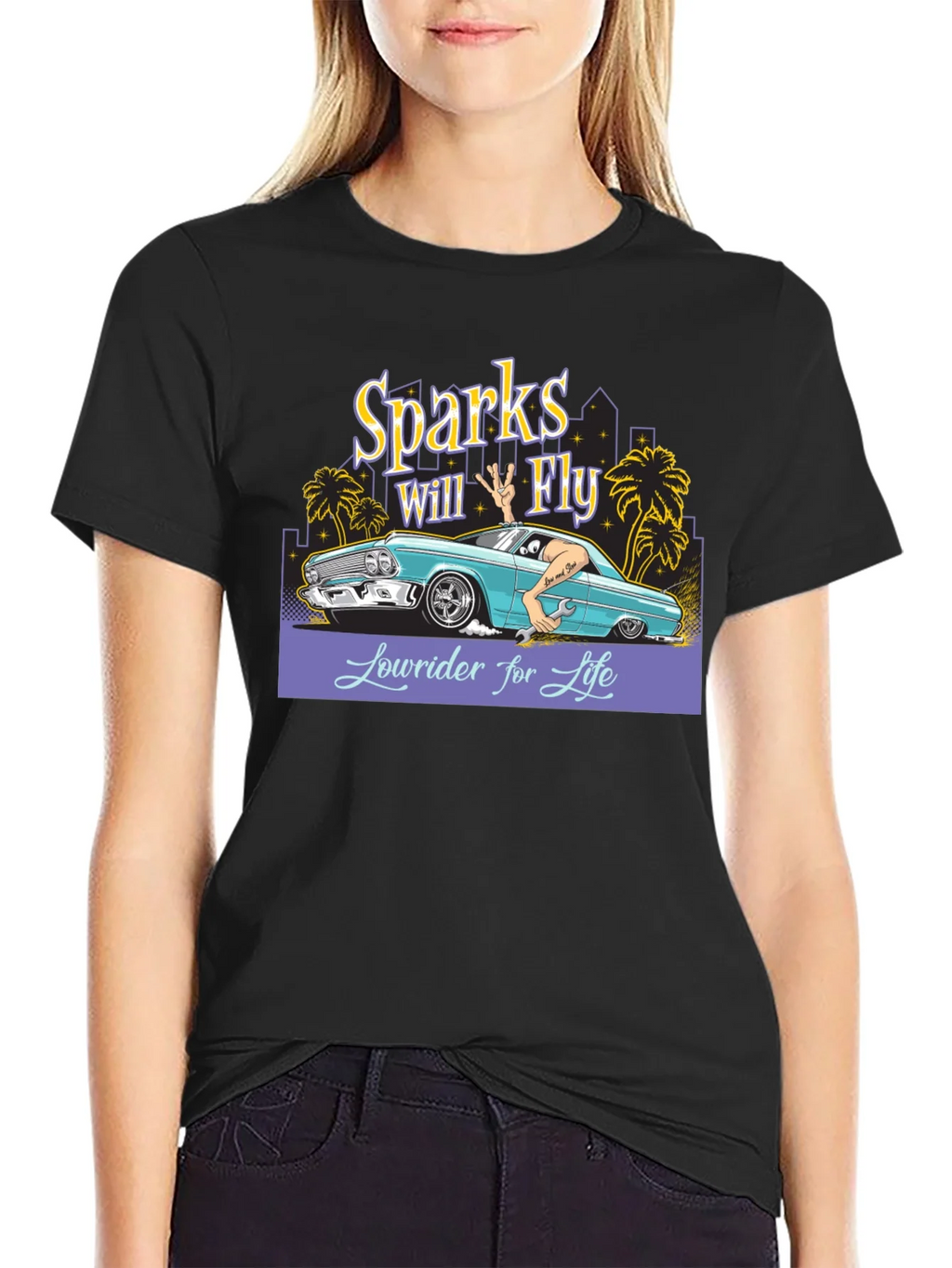 Sparks Will Fly Lowrider T-Shirt product image 5