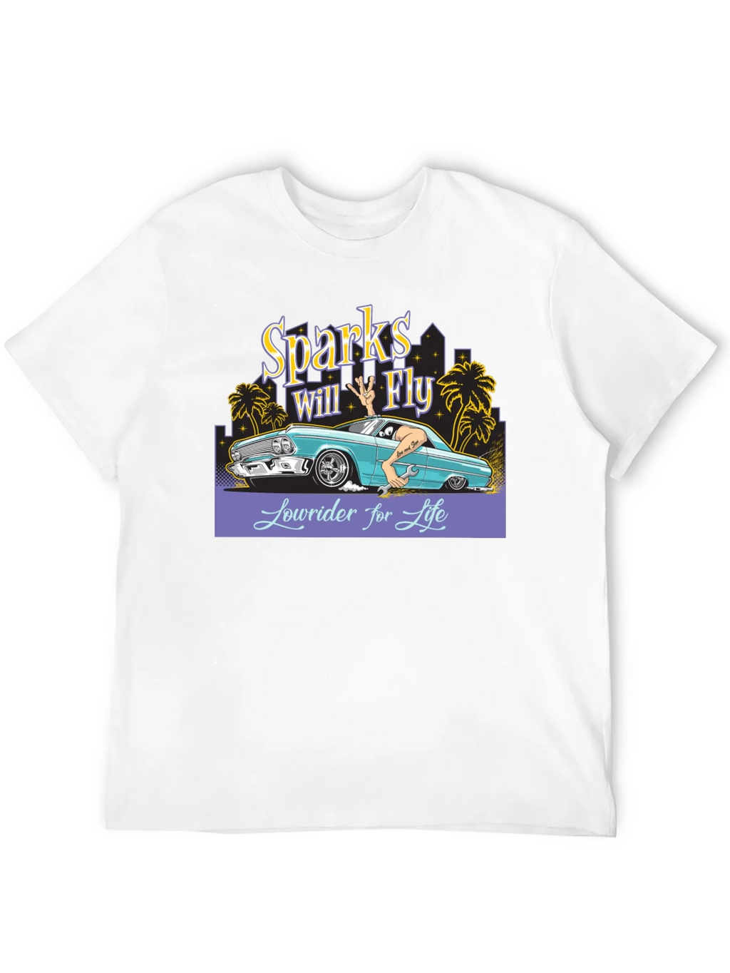 Sparks Will Fly Lowrider T-Shirt product image 3