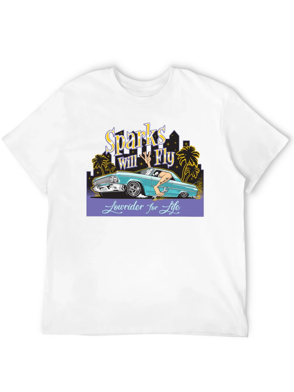 Sparks Will Fly Lowrider T-Shirt product image 3