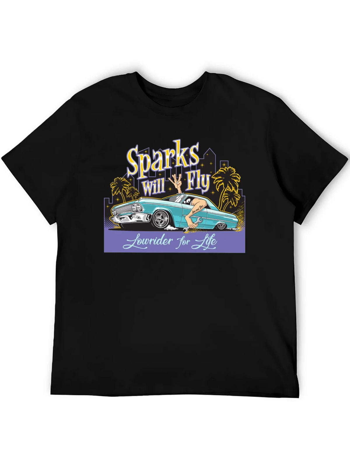 Sparks Will Fly Lowrider T-Shirt product image 8