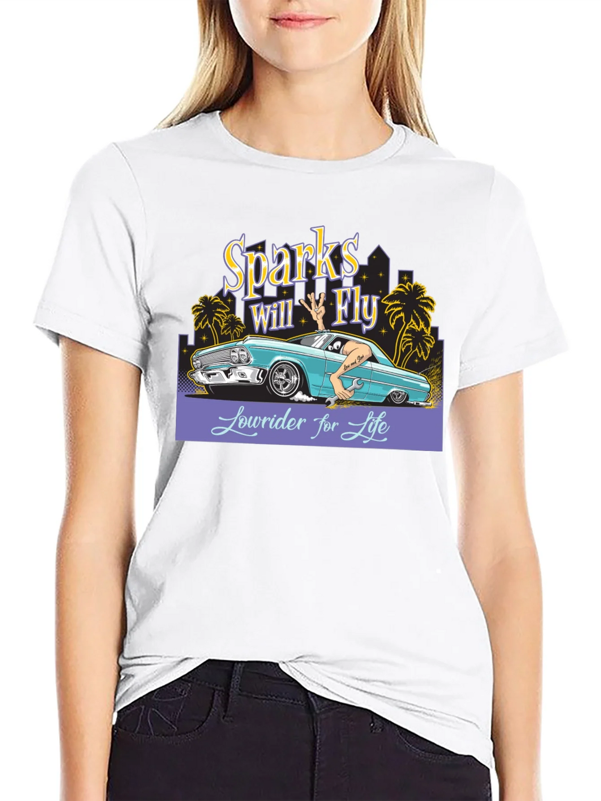 Sparks Will Fly Lowrider T-Shirt product image 11