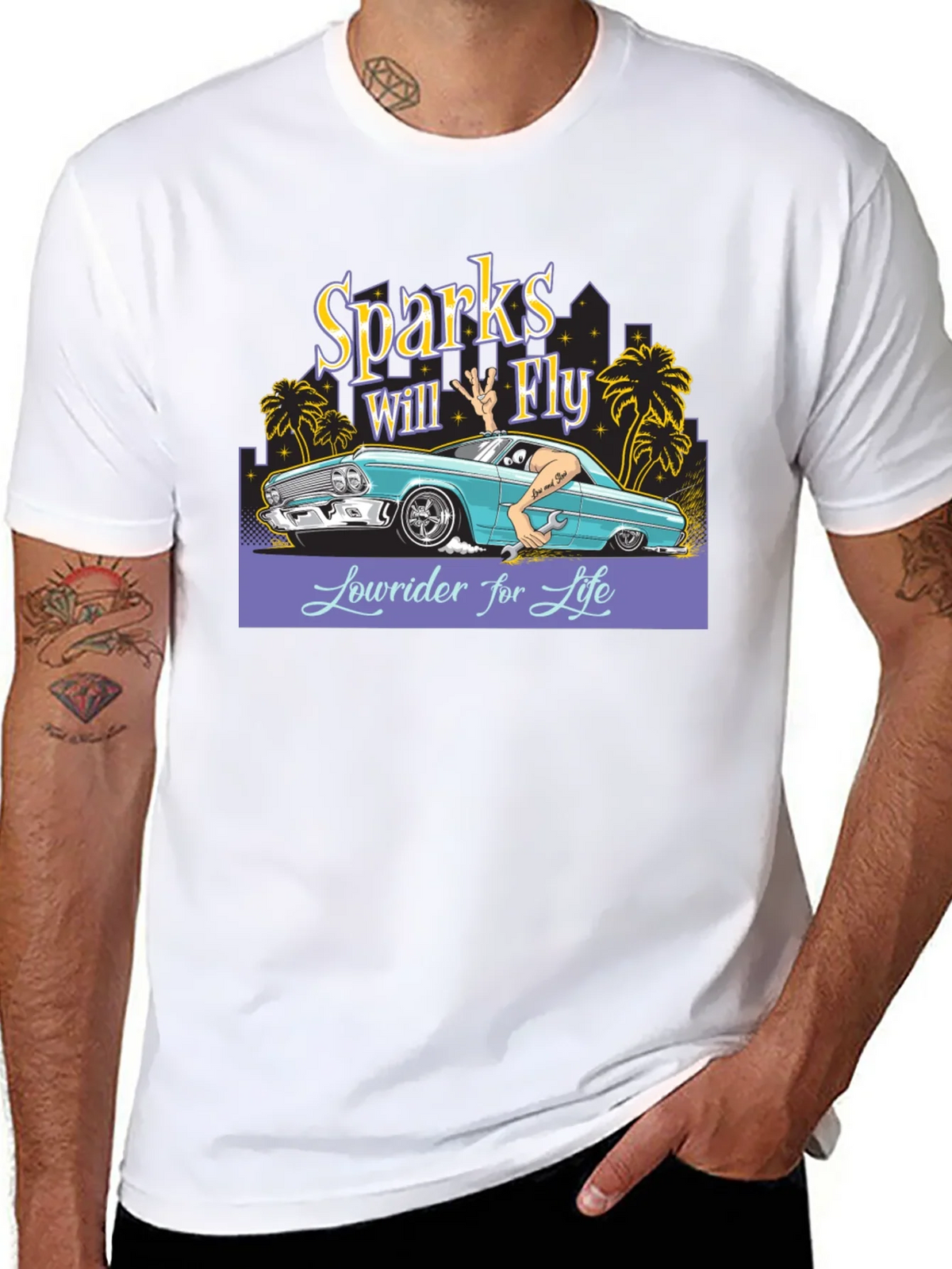 Sparks Will Fly Lowrider T-Shirt product image 10