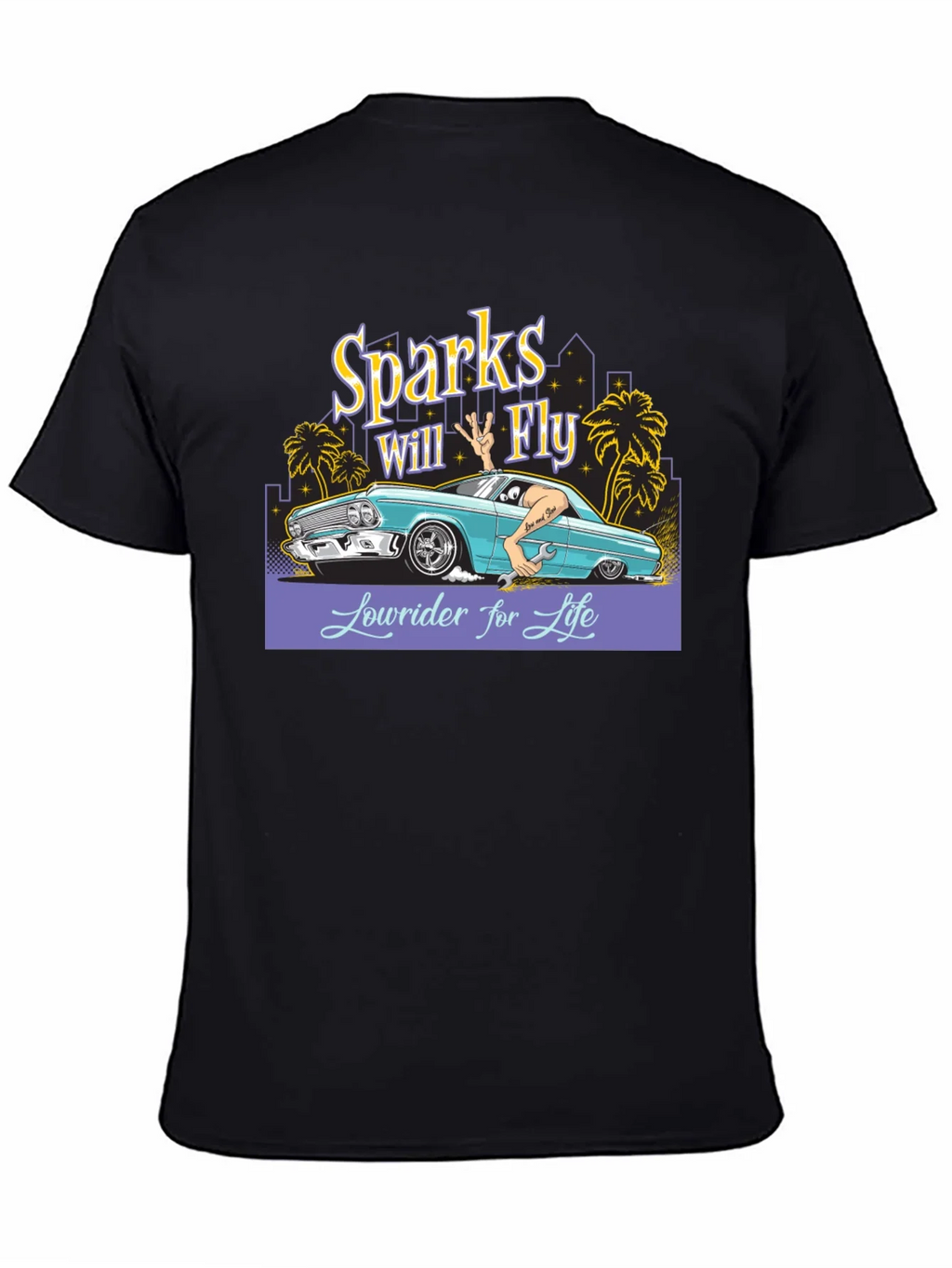 Sparks Will Fly Lowrider T-Shirt product image 7