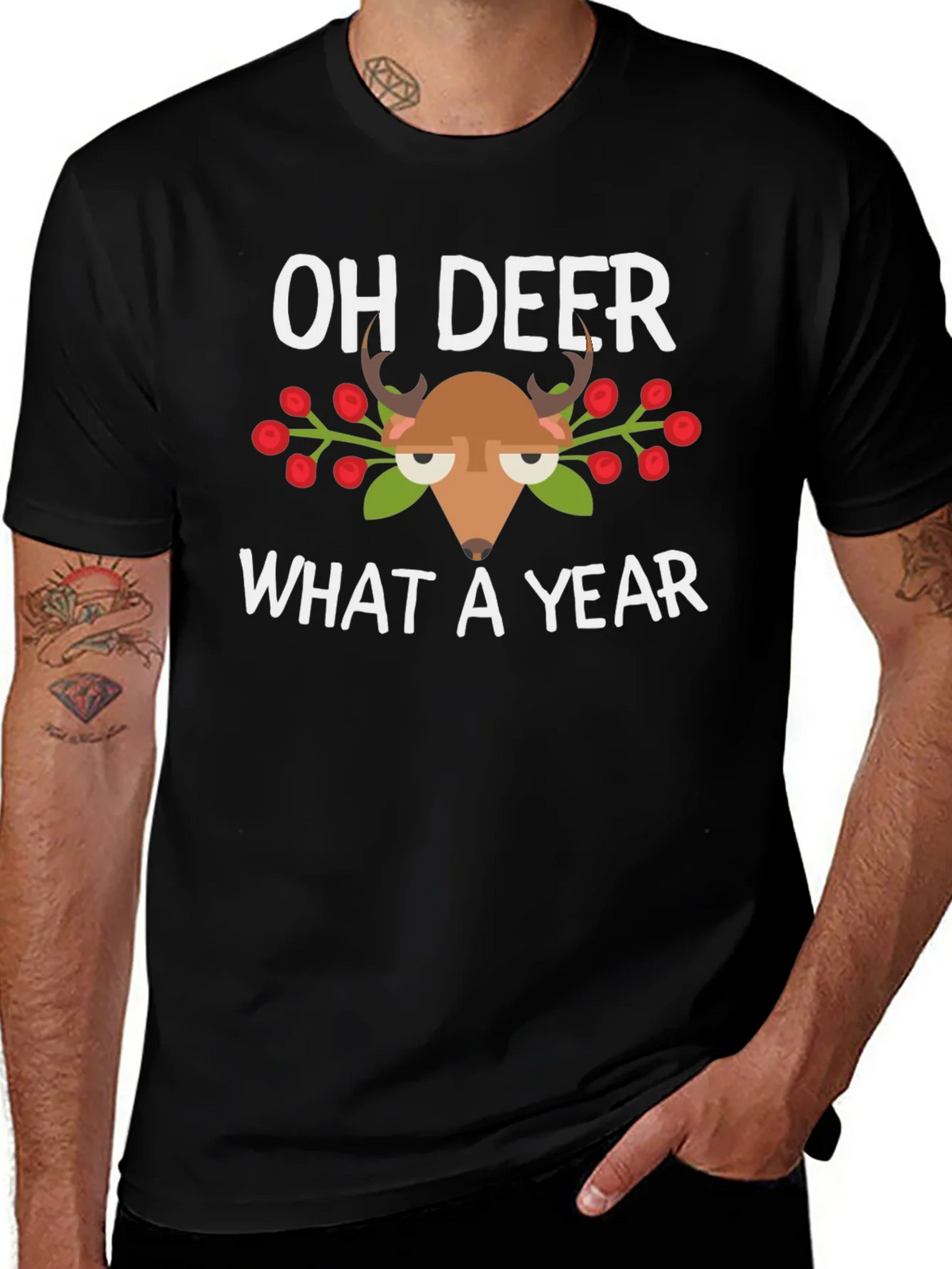Oh Deer What a Year T-Shirt product image 1
