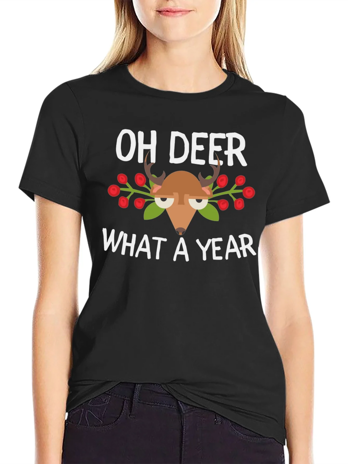 Oh Deer What a Year T-Shirt product image 5