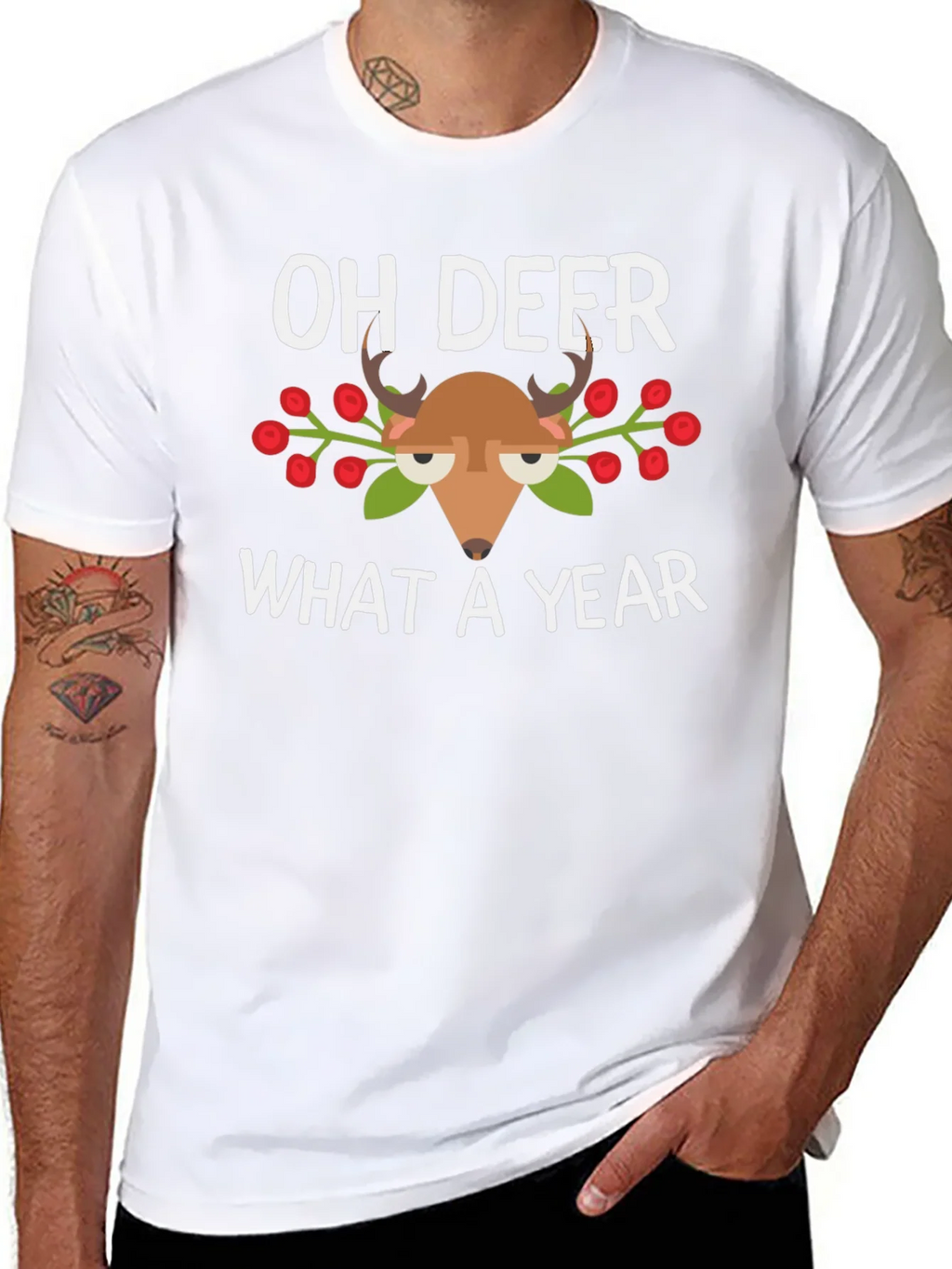 Oh Deer What a Year T-Shirt product image 10