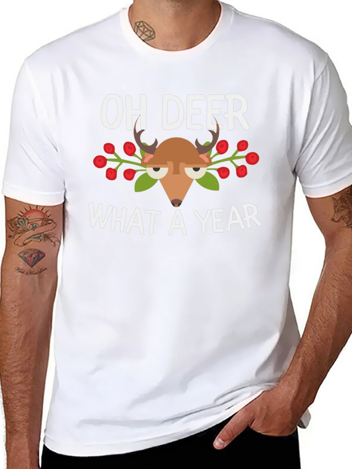 Oh Deer What a Year T-Shirt product image 10