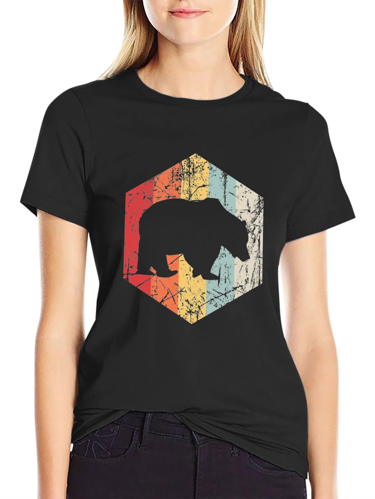 Retro Bear Graphic T-Shirt product image 2