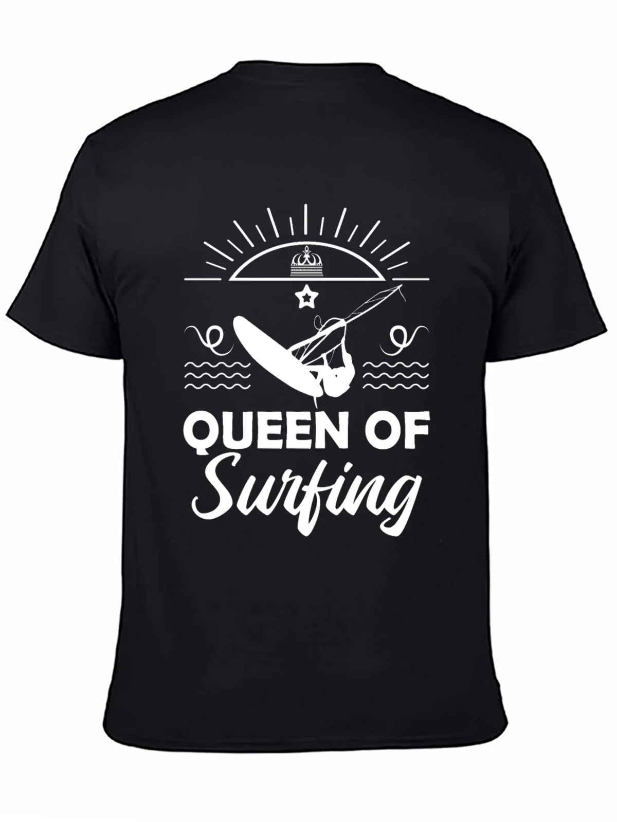Queen of Surfing Black Graphic Tee product image 7