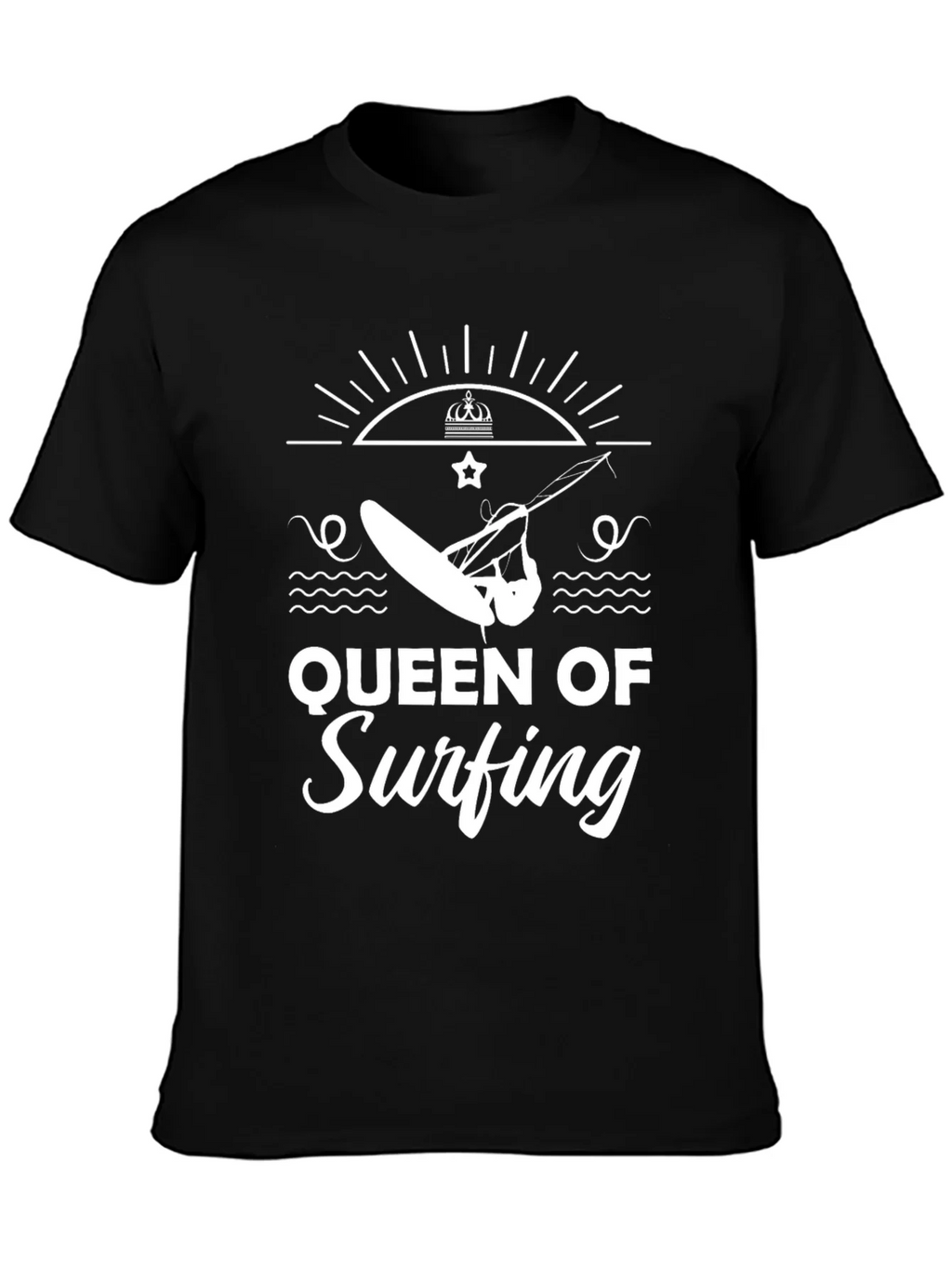 Queen of Surfing Black Graphic Tee product image 6