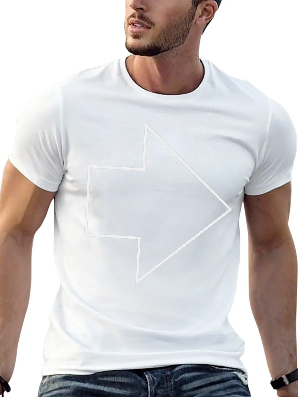 Arrow Graphic Tee - Modern Minimalist Design product image 4