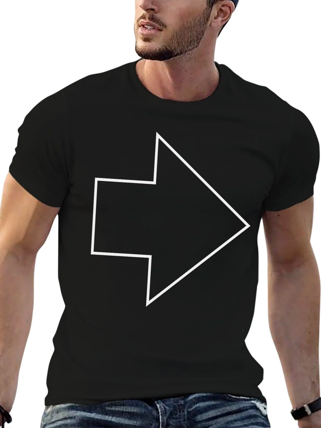 Arrow Graphic Tee - Modern Minimalist Design product image 9