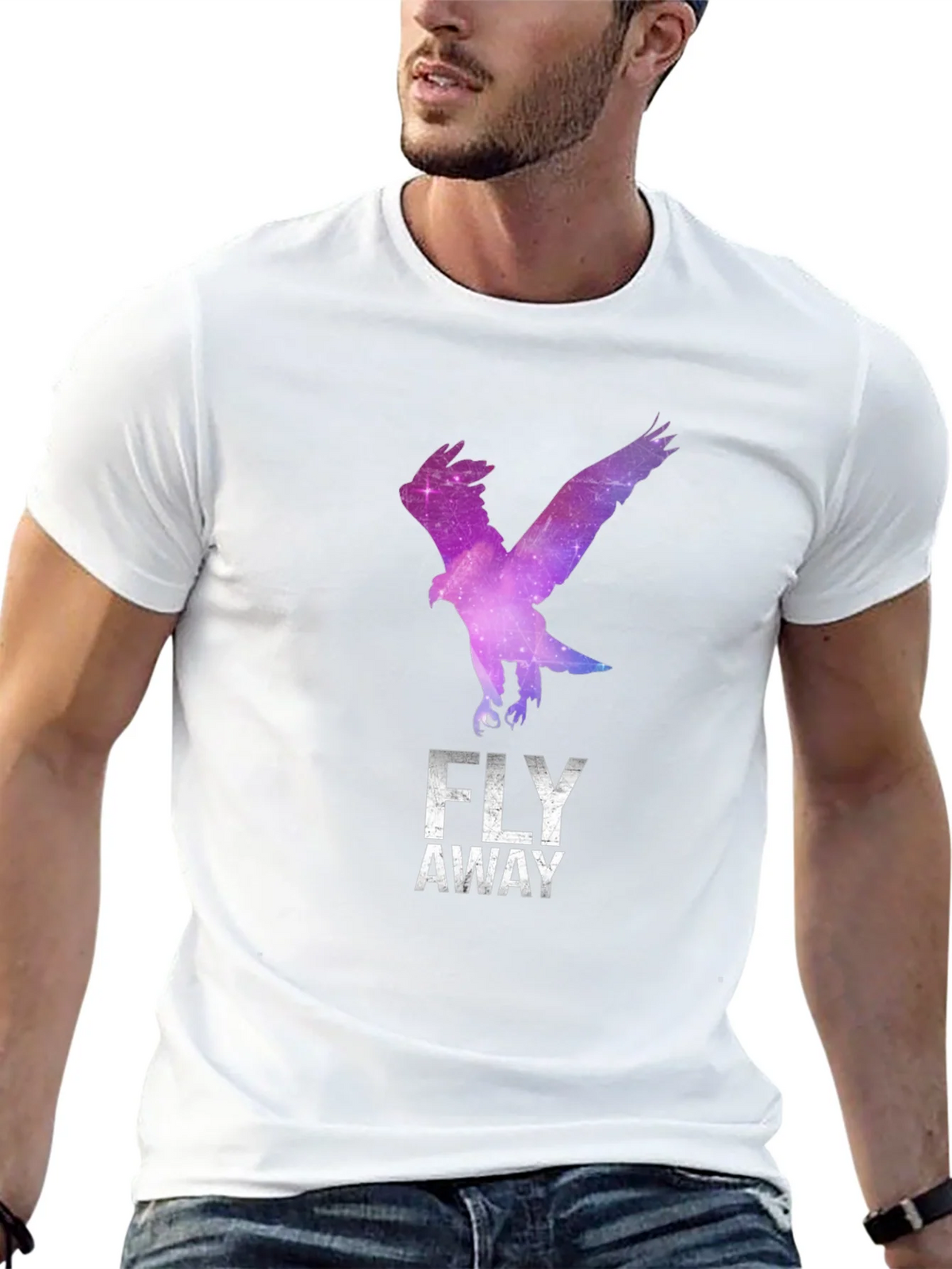 Fly Away Eagle Graphic Tee - Stylish Black T-Shirt product image 4
