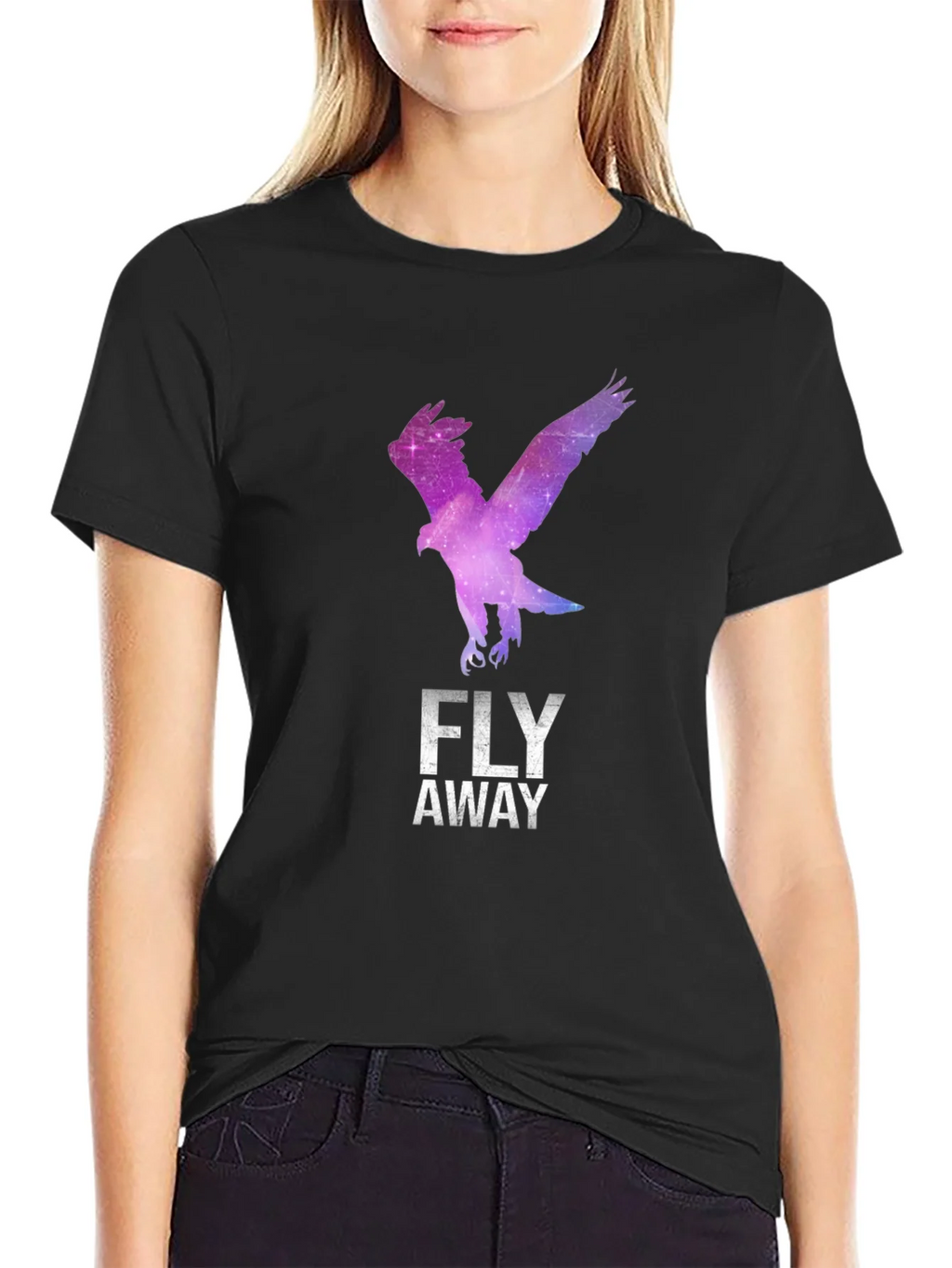 Fly Away Eagle Graphic Tee - Stylish Black T-Shirt product image 5