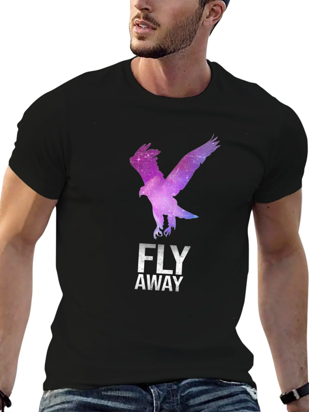 Fly Away Eagle Graphic Tee - Stylish Black T-Shirt product image 9