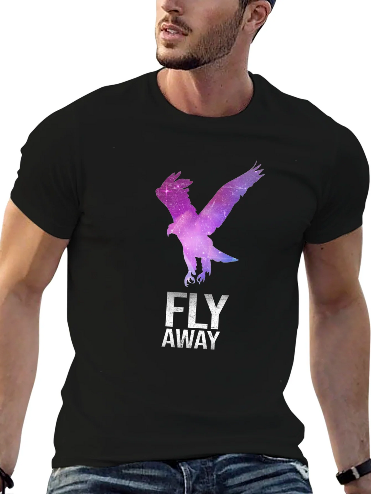 Fly Away Eagle Graphic Tee - Stylish Black T-Shirt product image 9