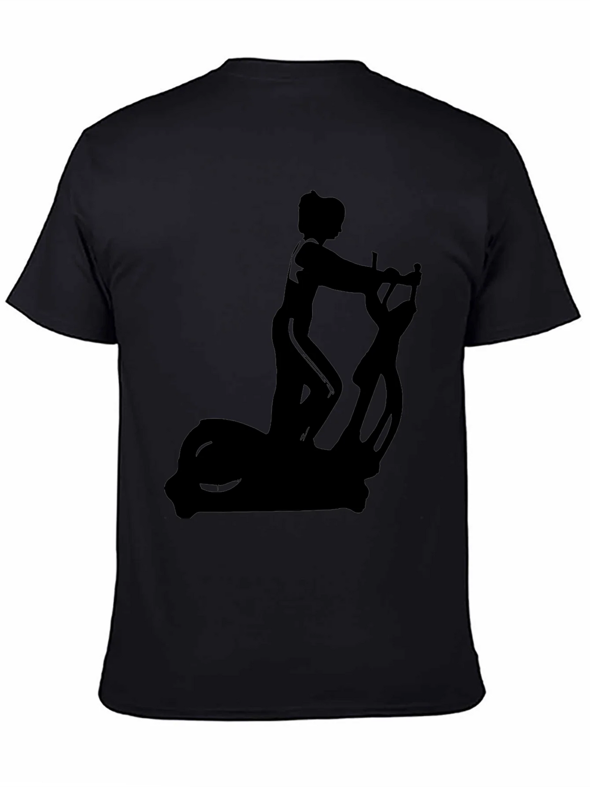 Black T-Shirt with Elliptical Trainer Graphic product image 7