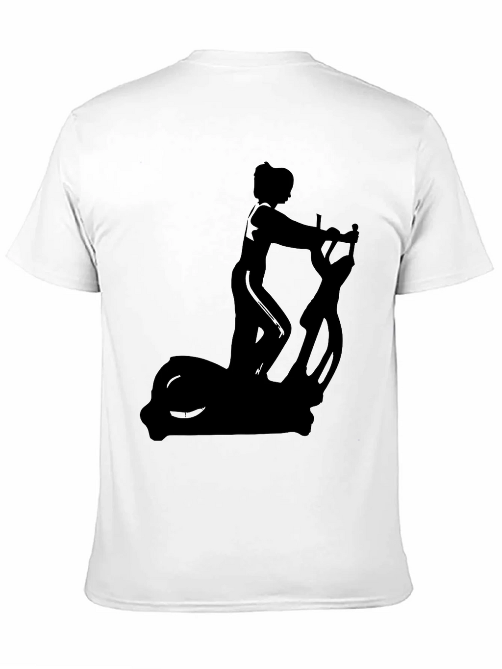 Black T-Shirt with Elliptical Trainer Graphic product image 2