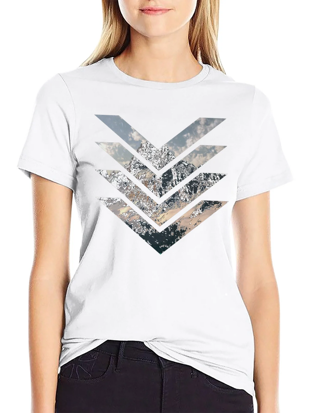 Mountain Arrow T-Shirt - Stylish Geometric Design product image 11