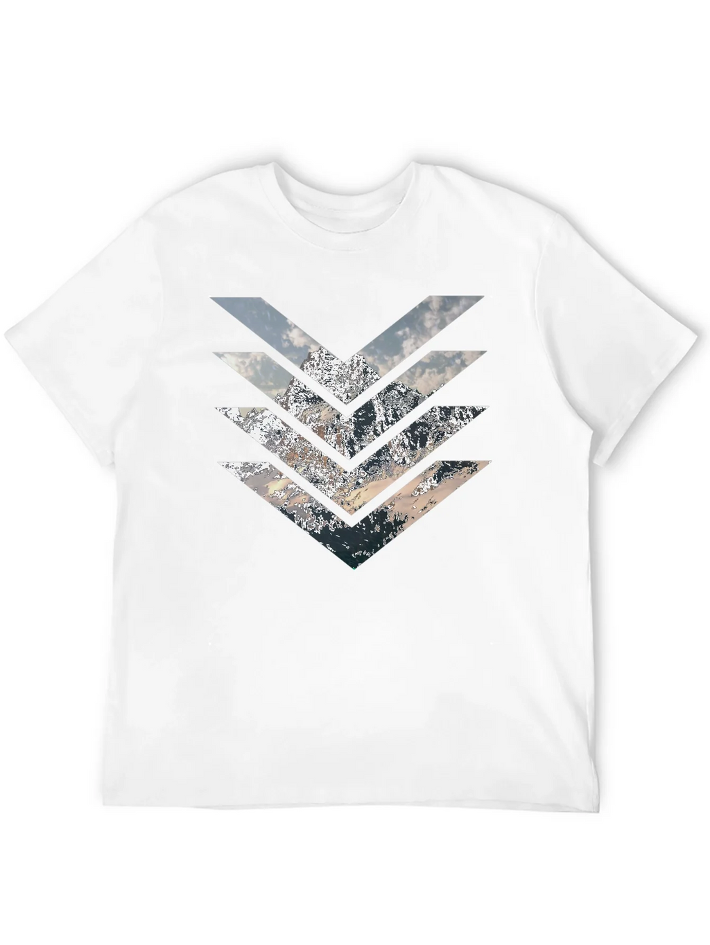 Mountain Arrow T-Shirt - Stylish Geometric Design product image 3