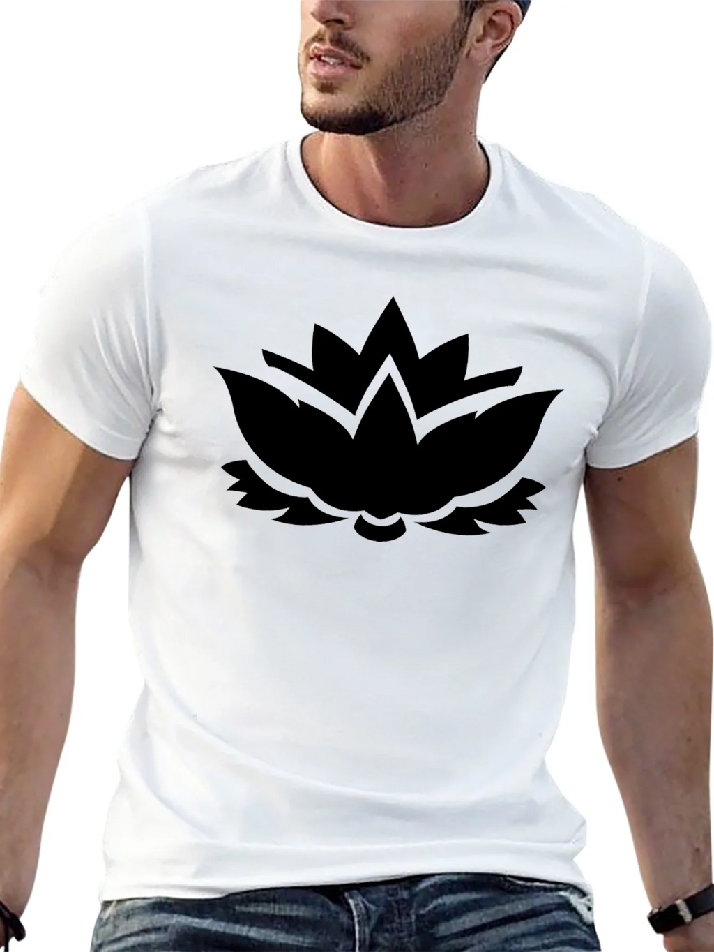 Black Lotus Graphic Tee - Modern Comfort product image 4