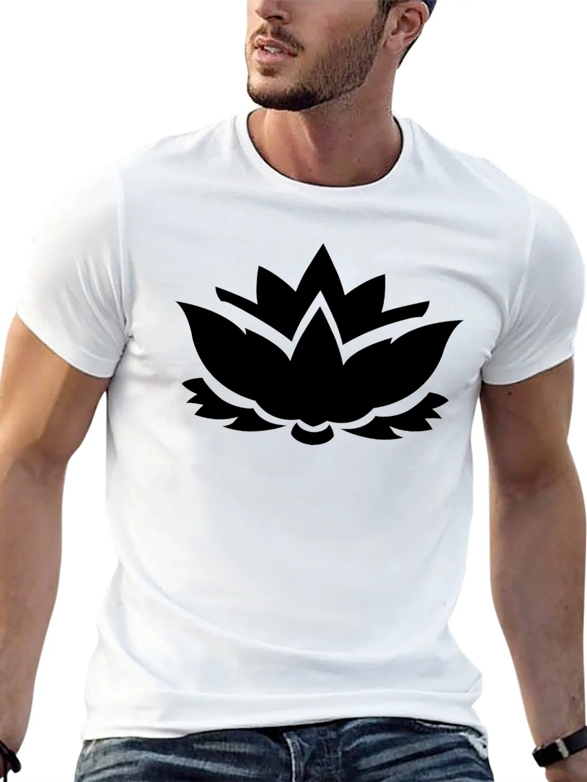 Black Lotus Graphic Tee - Modern Comfort product image 4