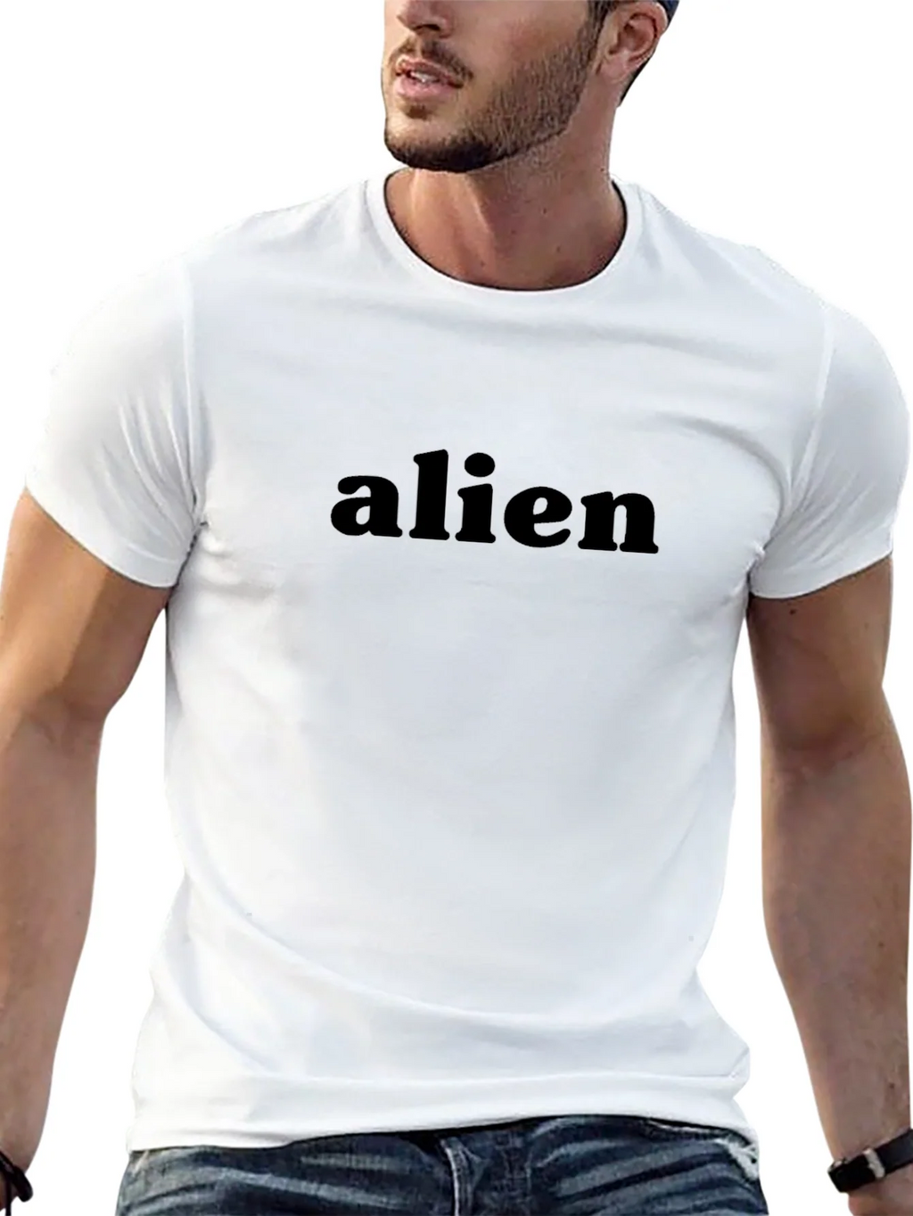 Alien Graphic Black T-Shirt - Modern Style product image 4