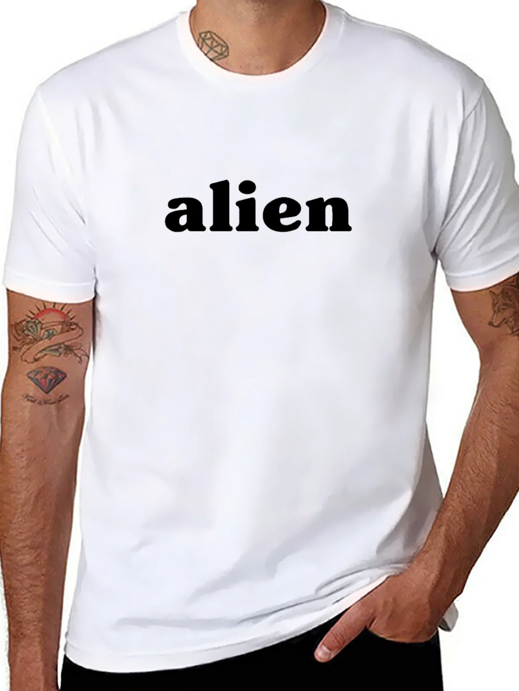Alien Graphic Black T-Shirt - Modern Style product image 10