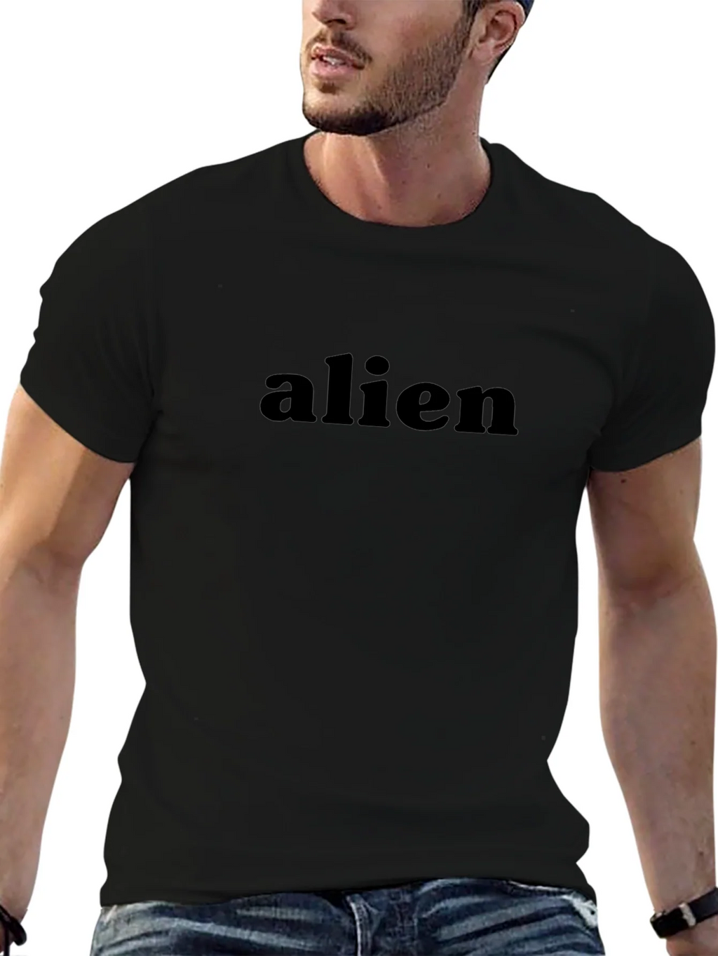 Alien Graphic Black T-Shirt - Modern Style product image 9