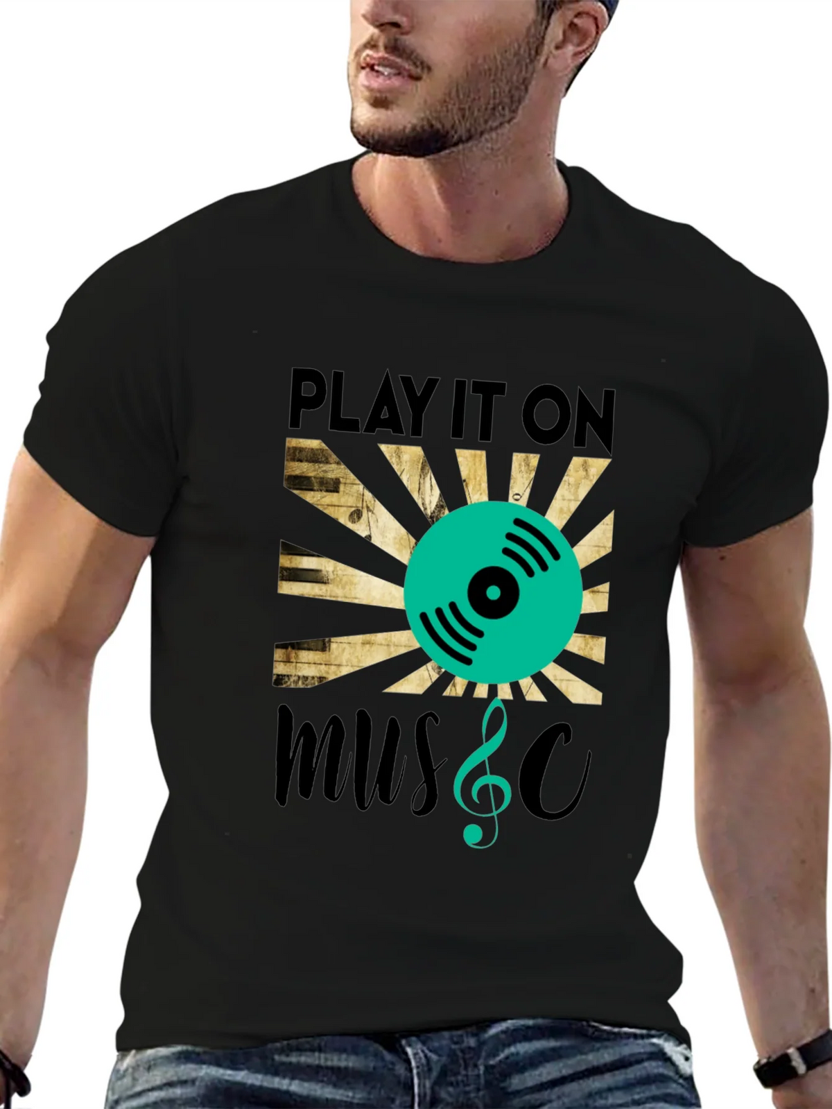 Play It On Music Graphic T-Shirt product image 8