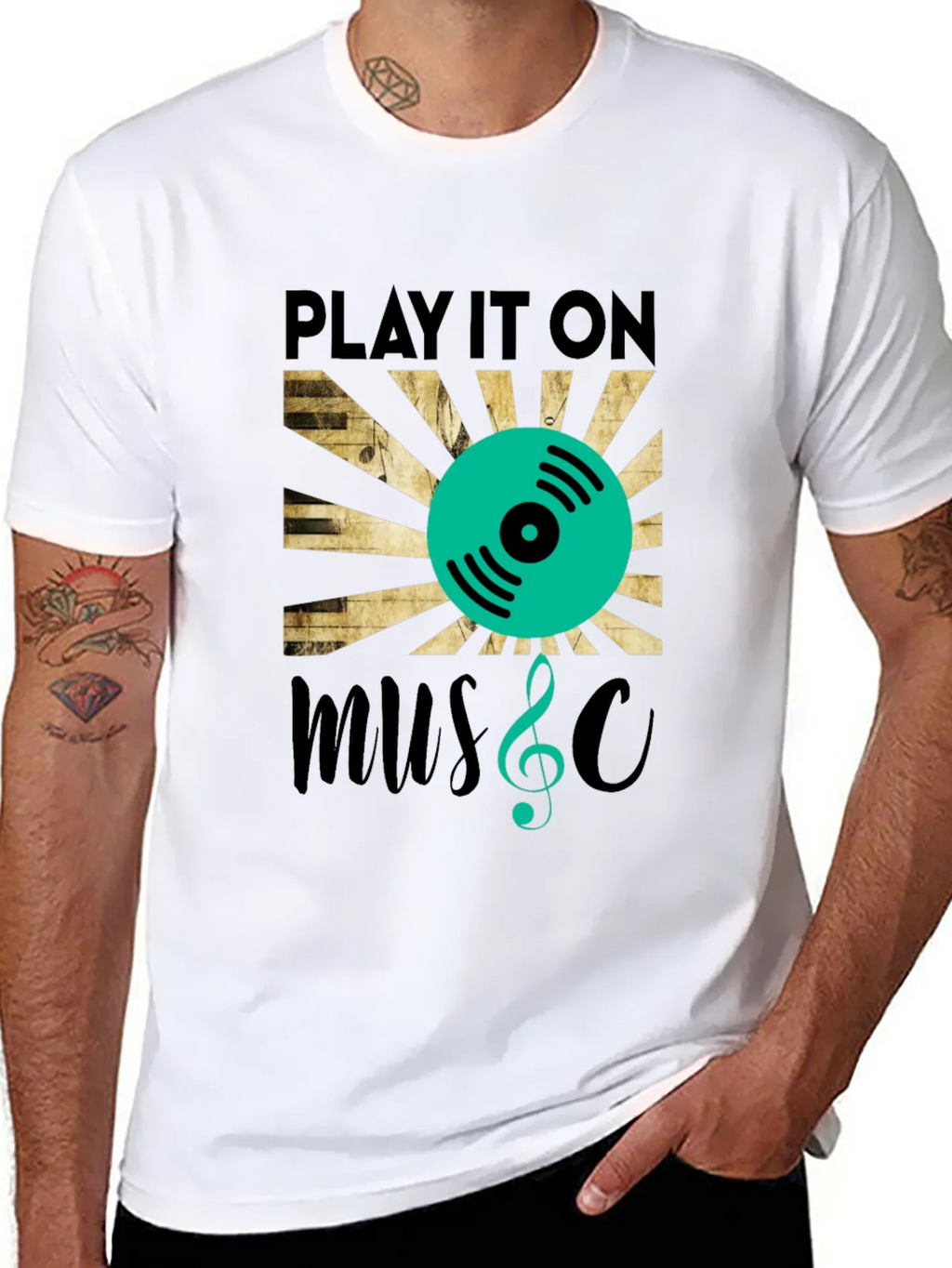 Play It On Music Graphic T-Shirt product image 9