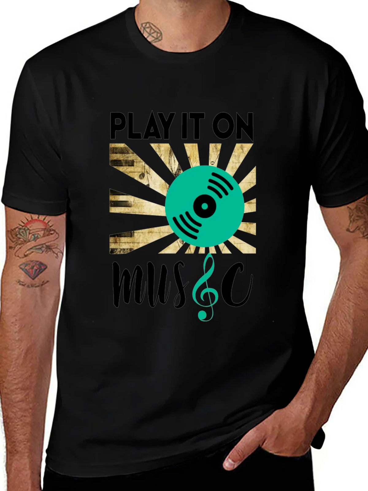 Play It On Music Graphic T-Shirt product image 1