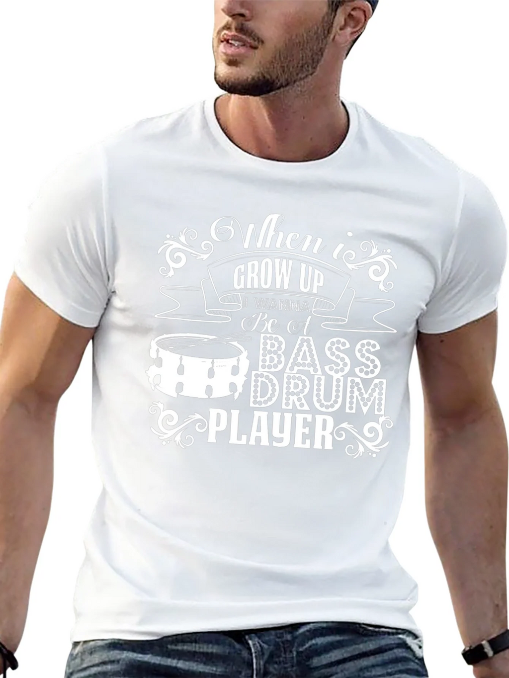 Bass Drum Player Graphic Tee - When I Grow Up product image 4