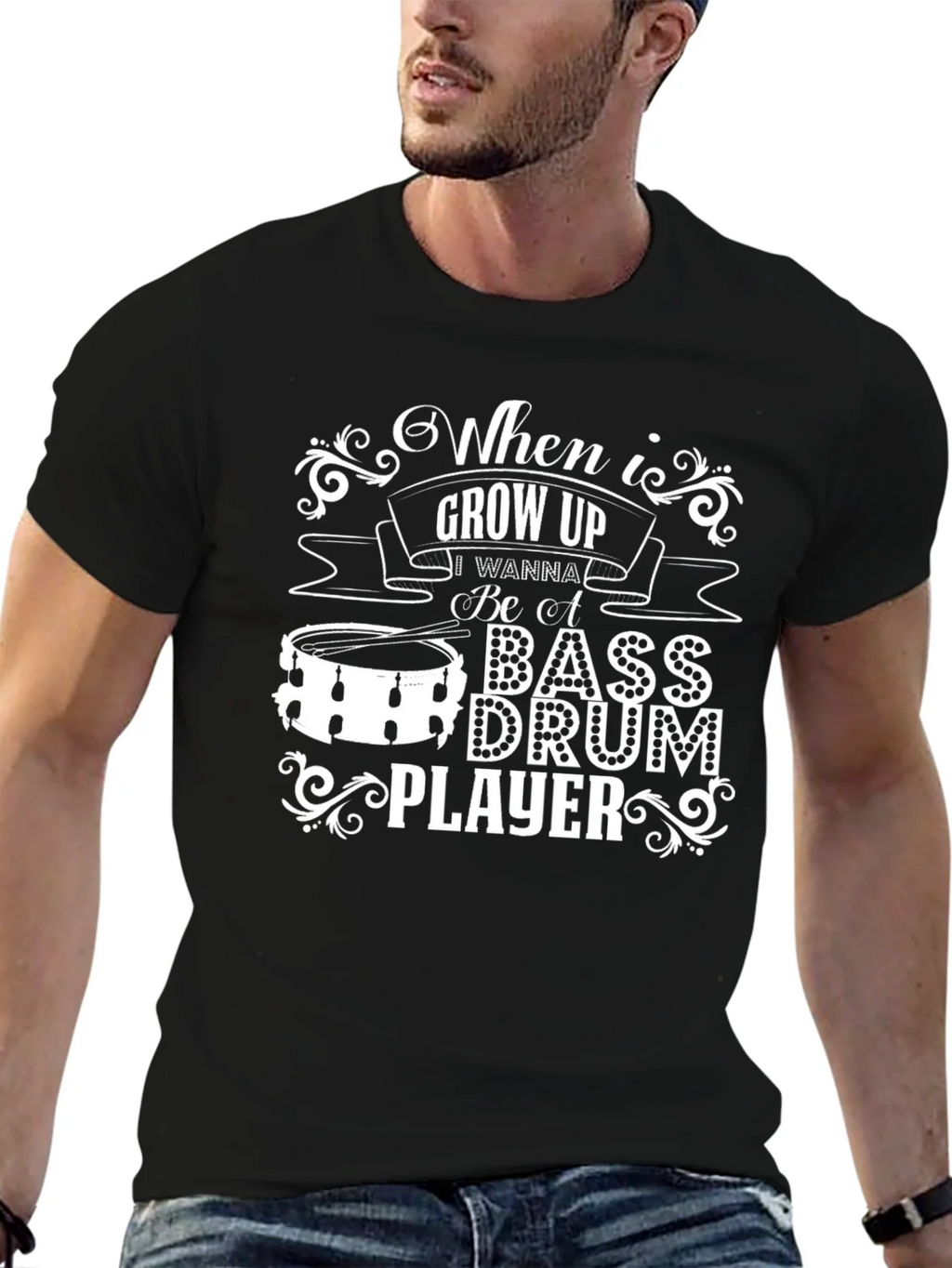 Bass Drum Player Graphic Tee - When I Grow Up product image 9